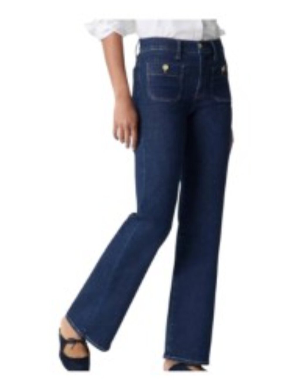 NWT J. Crew Full Length Slim Wide Leg Sailor Jeans 29